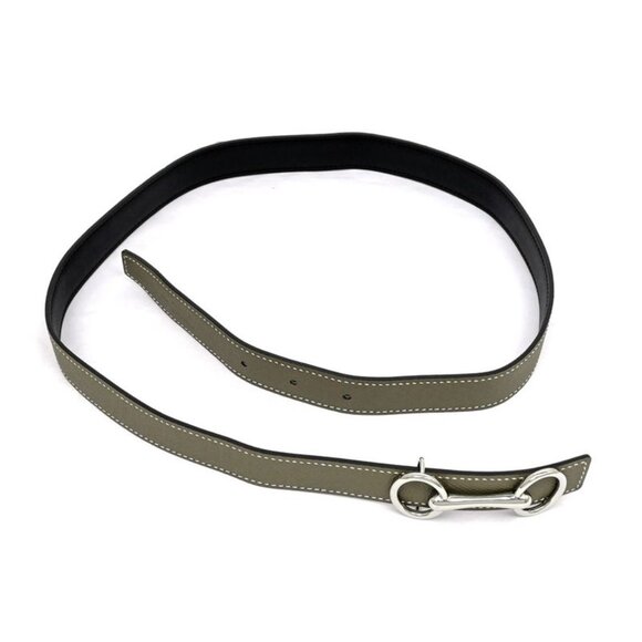 Hermes Elitage Belt 80 cm Black Etoupe Silver Hardware main image 10